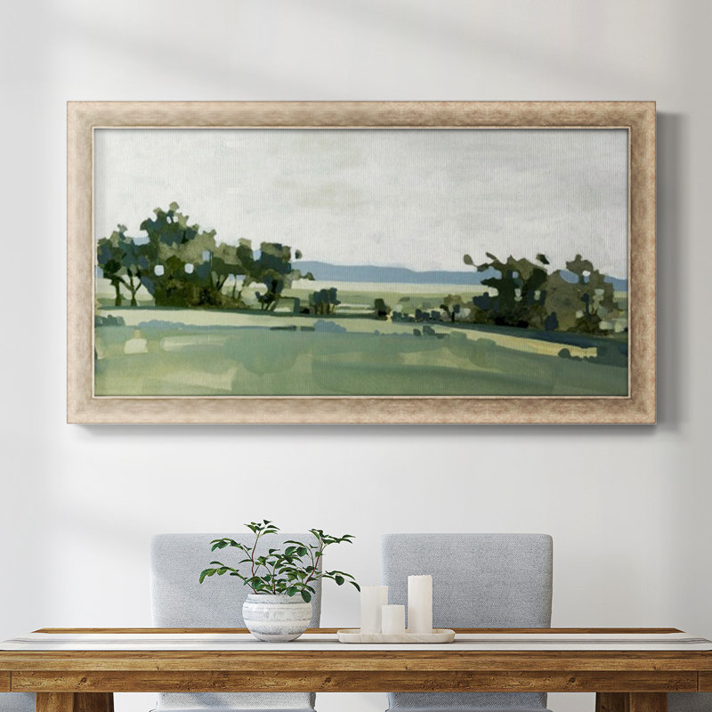 Toile encadrée de qualité supérieure Breezy Landscape III - prête à être accrochée, H 25 po x l 45 po x P 1,25 po