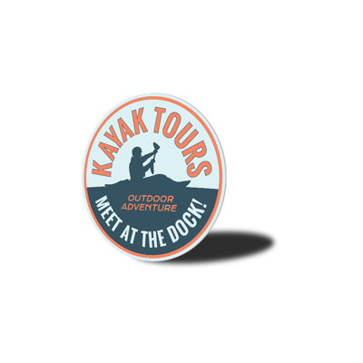 Panneau en aluminium Kayak Tours