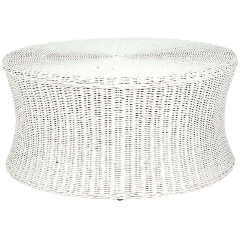 Paulsen Upholstered Ottoman, White