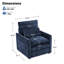 Fauteuil d'appoint moderne rembourré 32,5 po Drago-281660257