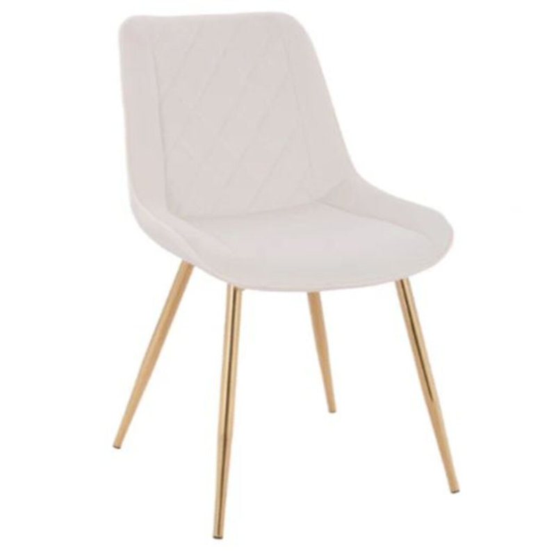 Chaise rembourrée en velours Krisha