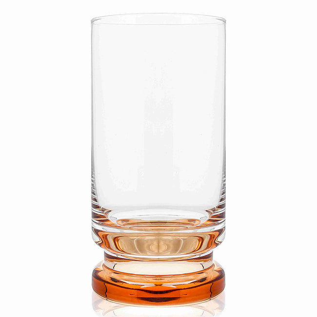 Highball Glass Set, Transparent et ambre