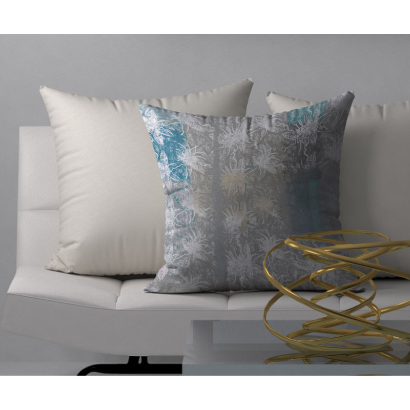Floral Reversible Throw Pillow, 18" x 18"