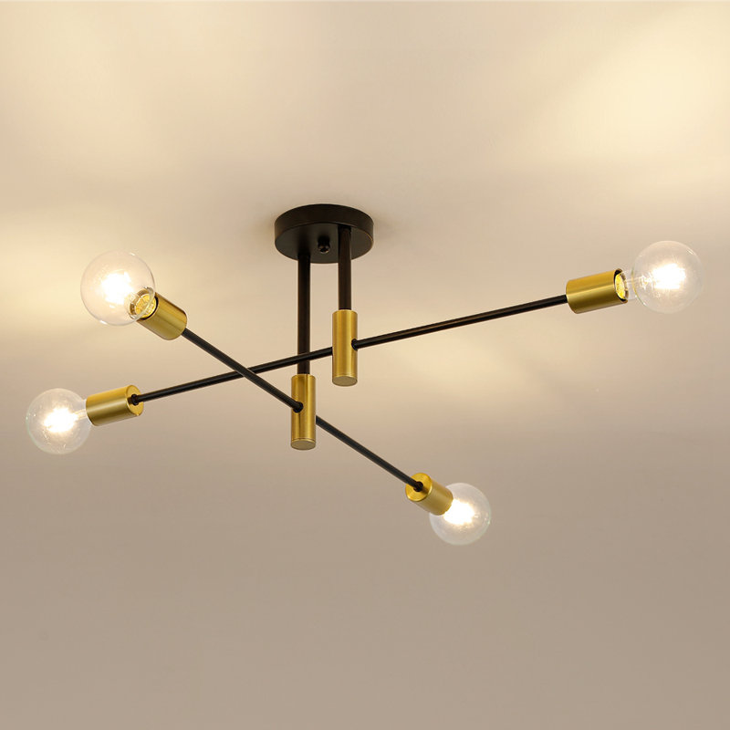 Westhope 4-Light 72cm Sputick Semi Flush Mount