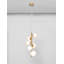 Opal Glass & Matt Gold Metal LED G9 6x5 Watt 230 Volt IP20 Bulb Excluded L: 28 W: 23.2 H: 120 cm Adjustable height-111621254