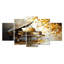 «Gold Piano On Stage - Music Piano», ensemble de reproduction d'art mural