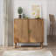 Buffet avec rangement, buffet moderne en bois aggloméré brun | Moderne | Tablettes réglables