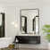 Iron Rectangular Round Corner Frame Bathroom Vanity Mirror Wall Mounted Mirror