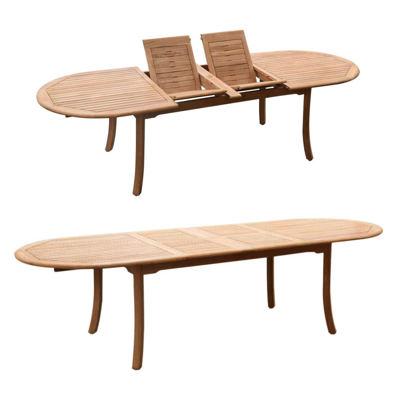 Osborne Outdoor 11 - Piece Teak Dining Set, 10, 30.5" H x 82" L x 40" W