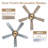 52" Crystal Ceiling Fan with Light and Remote, Quiet DC Motor Modern Chandelier Ceiling Fan with Reversible Blades