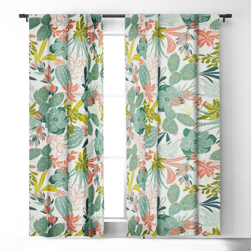 Jackasal Blackout Curtain Pair, 50" W x 96" L