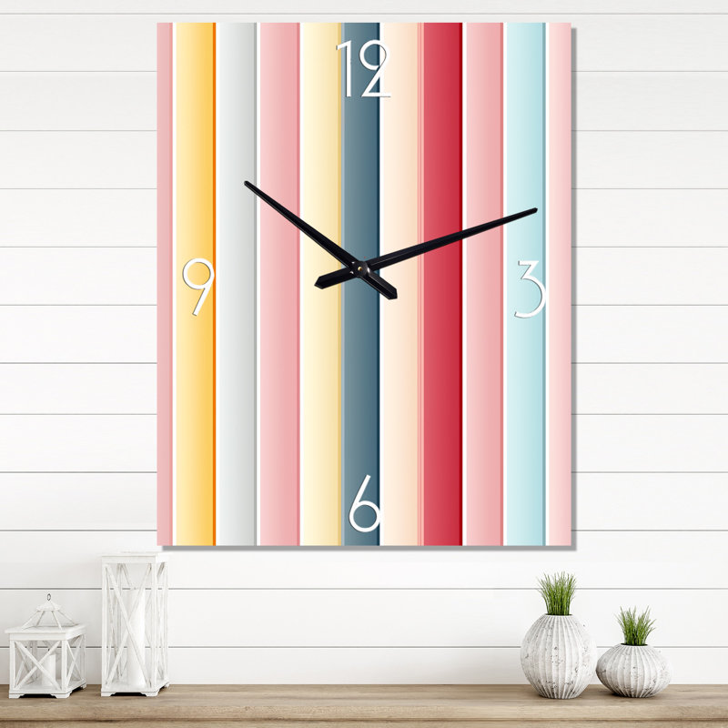 Jasielle - Horloge murale moderne, H 32 po x l 14 po x P 1 po