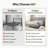 Velvet Upholstered Bed with Wingback Headboard-195891505-195891496