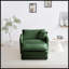 Chaise d'appoint moderne avec repose-pieds
