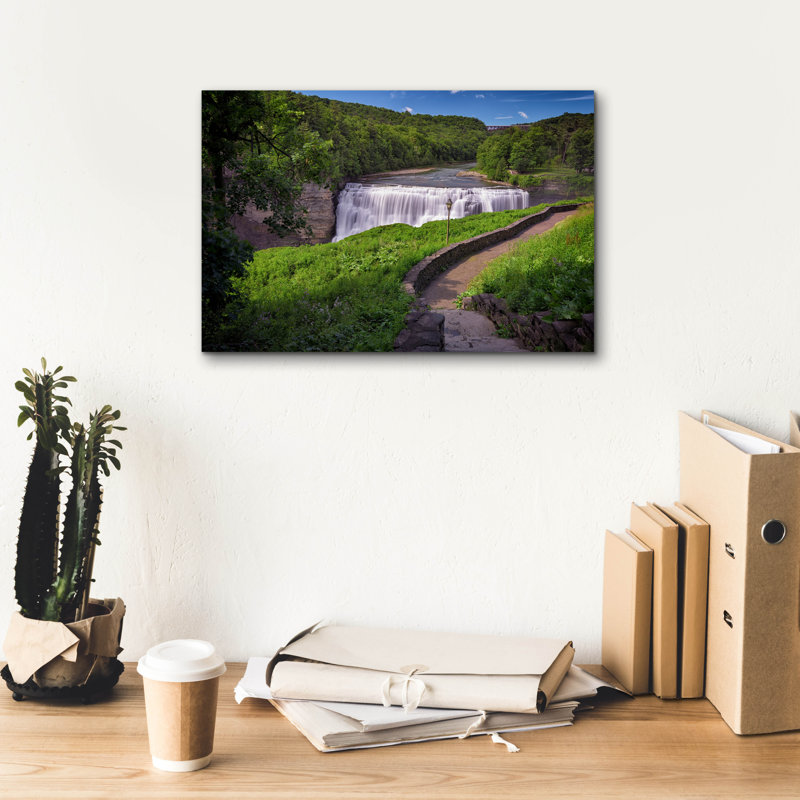 «Middle Falls Of Letchworth» par Rick Berk, art mural sur toile
