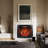 33"Infrared Electric Fireplace With Removable Trim Kit Insert