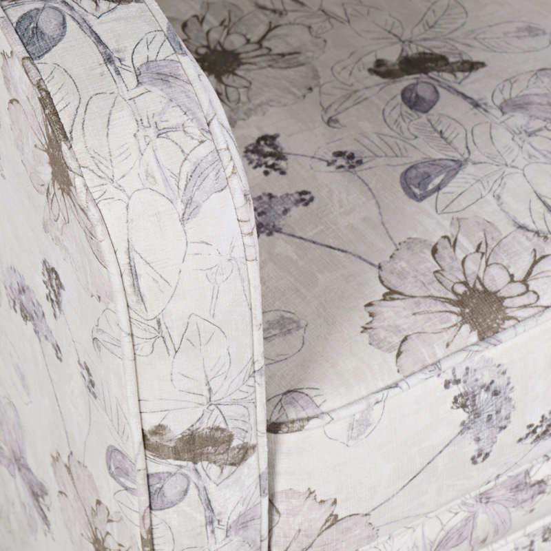 Fauteuil pivotant traditionnel avec coussin Daisy Bloom, Marguerite