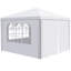 Auvent d'extérieur 10 x 10 pi - et mariage en tissu respirant avec parois latérales amovibles et ventilation-130189656