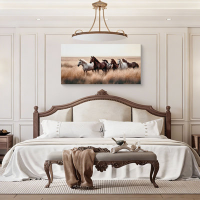 Cozy Country Horses Wall Art Decor