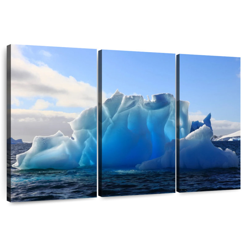 Glacier Alvord artistique en Antarctique, H 20 po x l 33 po