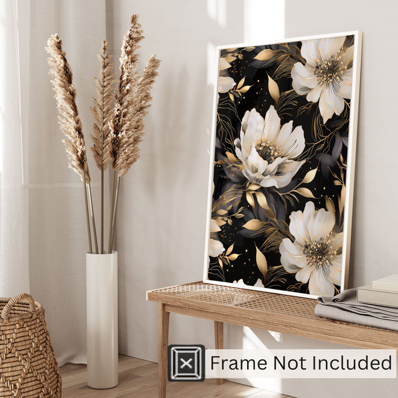 «Floral Victorian Floral Dream», reproduction d'art classique sans cadre, H 14 po x l 11 po