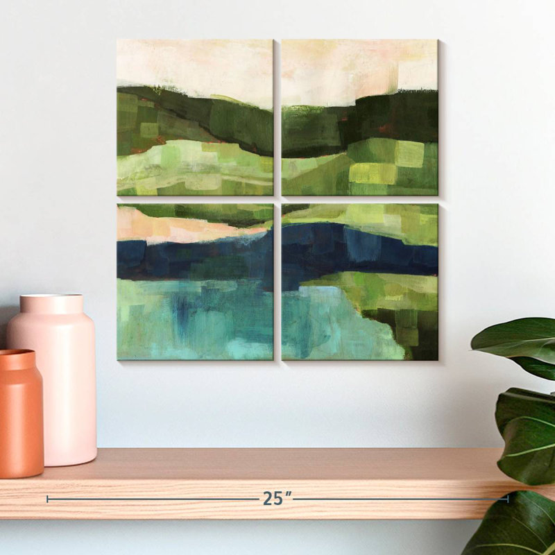 Pastoral Patchwork I, H 18 po x l 18 po