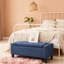 Banc de rangement avec repose-pieds, banc d'entrée rembourré avec siège, avec plateau relevable et pieds en bois d'hévéa-1227832092