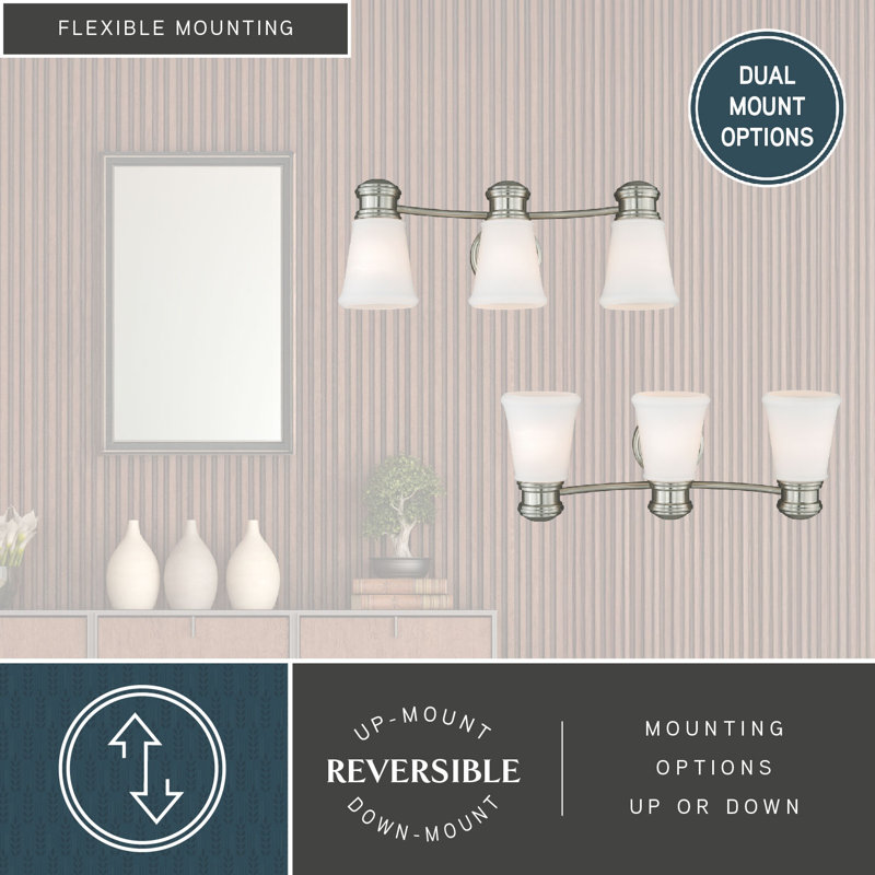 Éclairage pour meuble-lavabo 3 lumières Abrielle