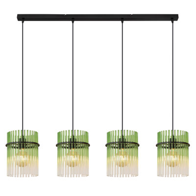 Decole 4 - Light Matte Black Kitchen Island Pendant