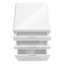 Classeur, mobile à roulettes, tiroirs de rangement, support pour imprimante, bureau, bureau, stratifié blanc brillant, contemporain, moderne