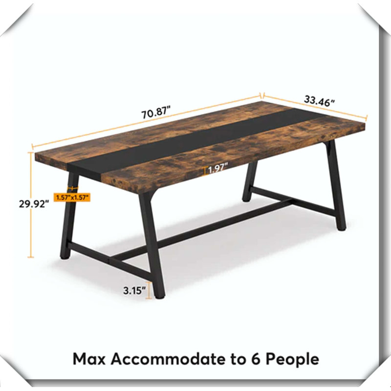 Bureau d'ordinateur style industriel