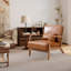 66 cm Wide Modern Minimalist Upholstered Solid Wood Accent Armchair with A Supportive Backrest (Set of 2)-1554401790