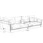 Canapé modulaire brun en cuir véritable-108590005-108590007