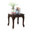 Table de salon cerisier foncé 3 pièces, détails ornés, tables basses et de bout, détails de style traditionnel, pour tables de coin