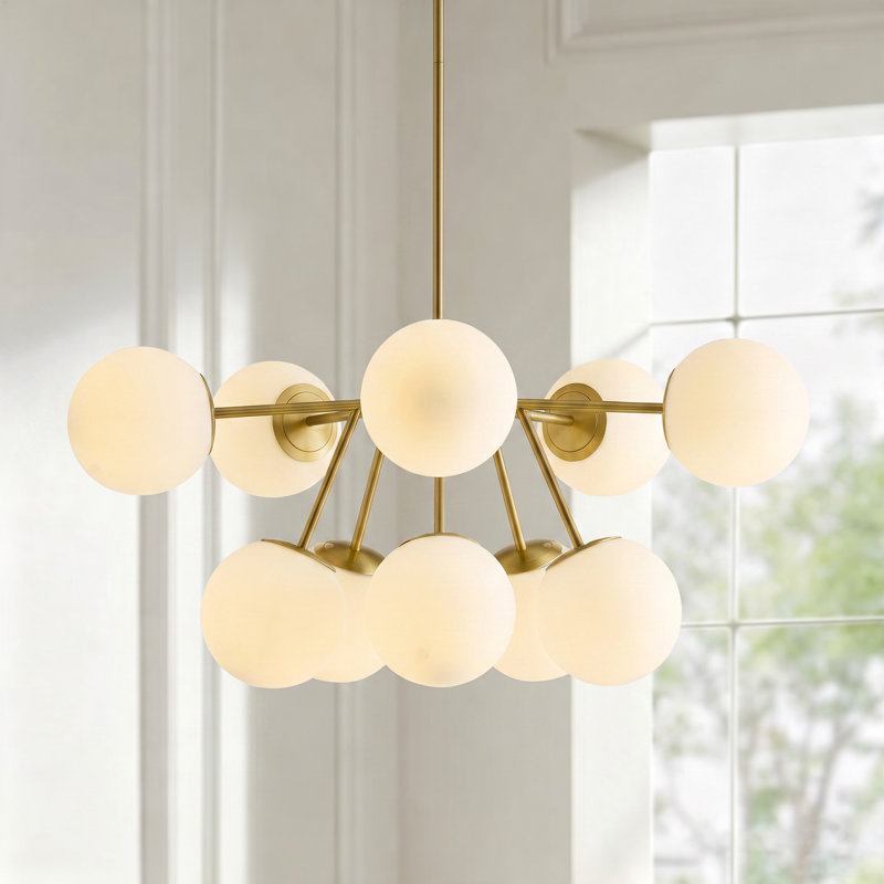 Lustre sphérique Spoutnik à 10 lumières