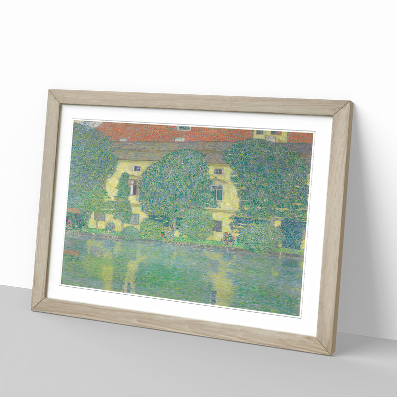 Attersee Iii by Gustav Klimt - Picture Frame Graphic Art, 48cm H x 65cm W x 2cm D, Oak Framed