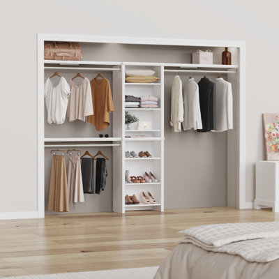Tour de garde-robe de 25 po avec tablettes supérieures Impressions