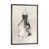 Toile avec cadre gris foncé