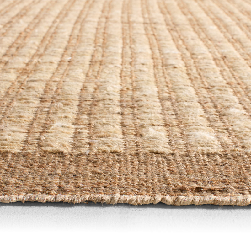 Jaipur Living Vitani SOS04 Handwoven Border Tan Area Rug (12'X15'), Rectangle 6' x 9'