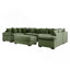 Canapé modulaire convertible 6 places avec repose-pieds et coussins décoratifs Modern Modern-840693617