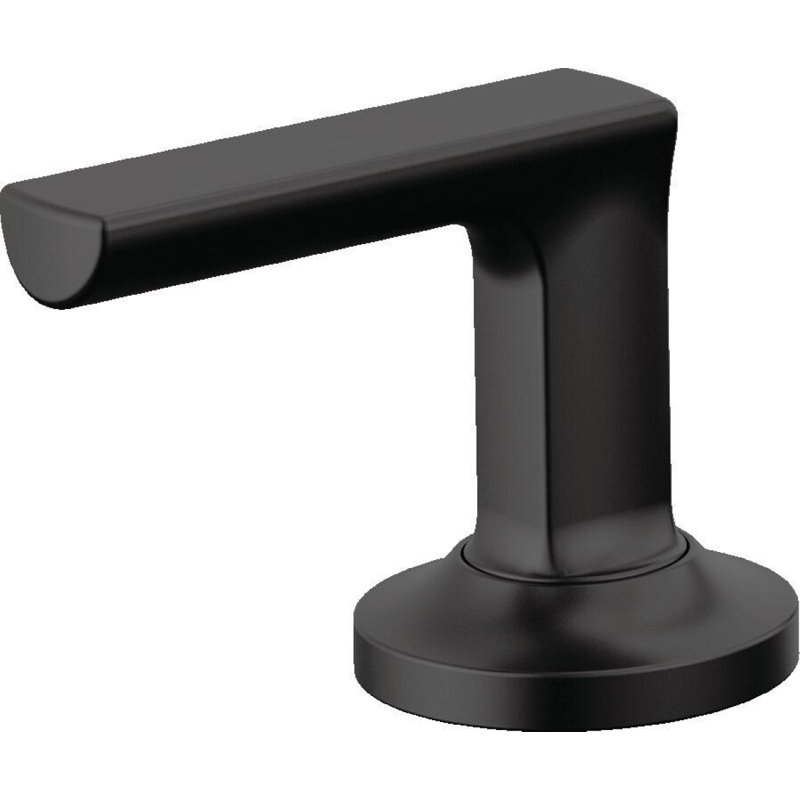 Kintsu® Widespread Pull-Down Faucet With Square Spout, Matte Black, Lever Handle