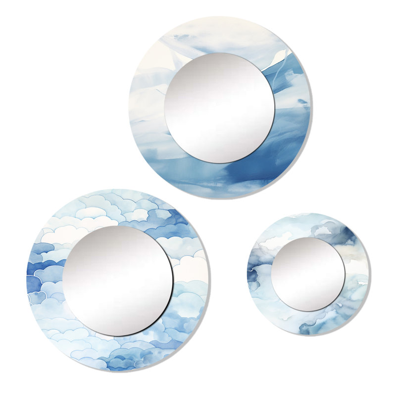 Elikem Metal Round Mirror