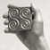 3" x 3" Metal Pinwheel Decorative Tile Insert