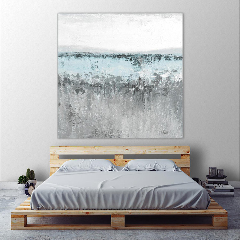 «Antique Silver Contemporary Ii», reproduction d'art sur toile géante 84 po x 84 po, H 54 po x l 54 po x P 1,5 po
