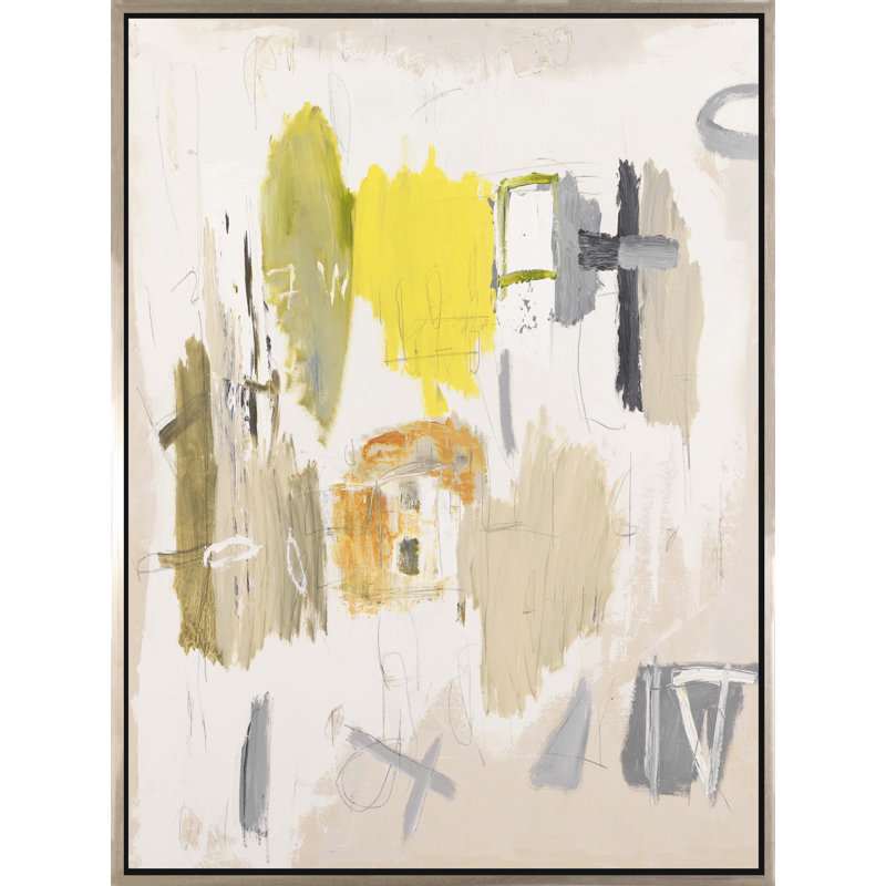 «In The Dust», peinture sur toile à cadre flottant, H 48 po x l 36 po