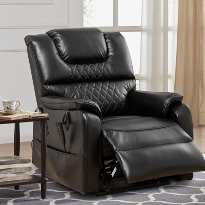 Daqwane 35.5""W Dual Electric Power Lift Recliner Chair, Massage & Heat for Elderly, Lie flat 180 Degrees -  Hokku Designs, A9B231AAD2E0427E95A2BFAC8677C0E3