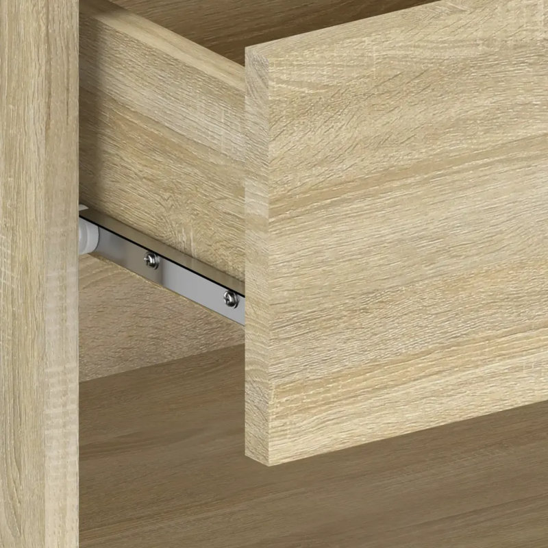 Armoire de chevet flottante vidaXL, Chêne Sonoma, Ensemble de 2