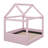 Full-Sized Fabric-Wrapped House Daybed With Integrated LED Lighting-44954483