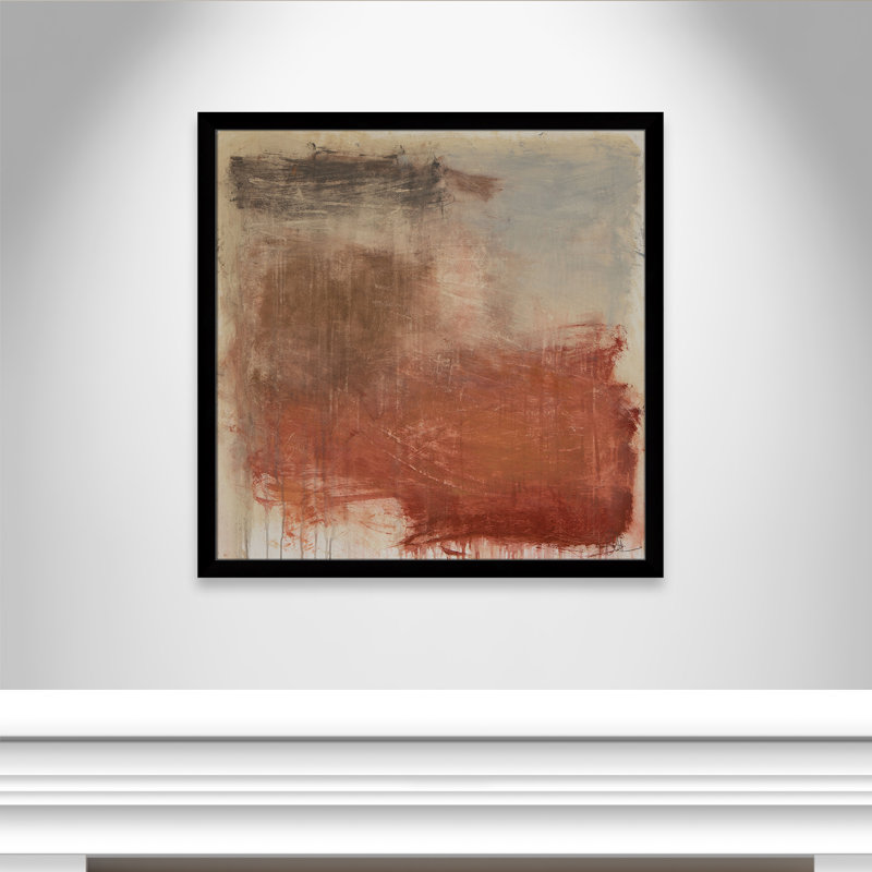 Autumn Over The Rivera Print by Casa Fine Arts, Black Framed Print without Mat, 37.5" H x 37.5" W x 1.25" D