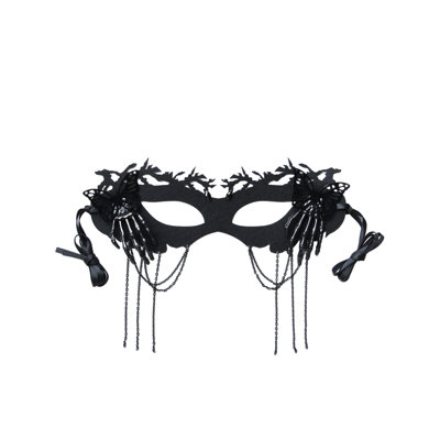 Masquerade Mask Halloween Black Spider Half Face Mask Costume Cosplay Eye Masks For Women And Girls